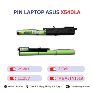 Pin Laptop Asus X540LA