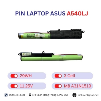 Pin Laptop Asus A540LJ