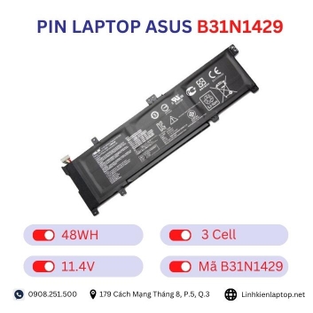 Pin laptop Asus B31N1429