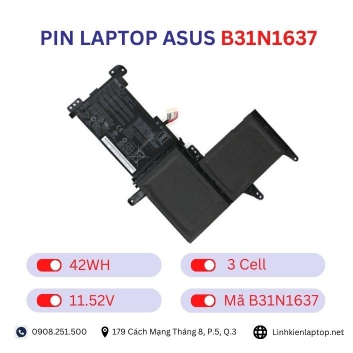 Pin laptop Asus B31N1637