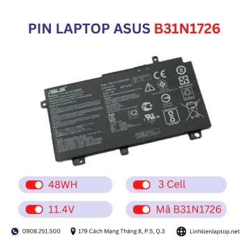 Pin laptop Asus B31N1726