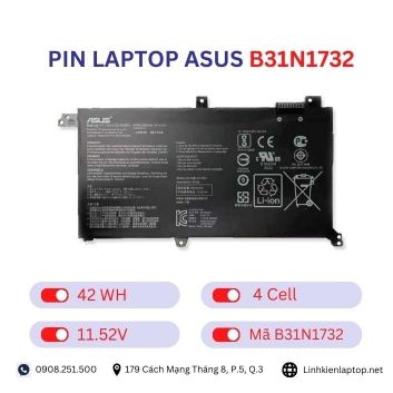 Pin laptop Asus B31N1732
