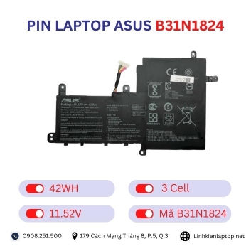 Pin laptop Asus B31N1824