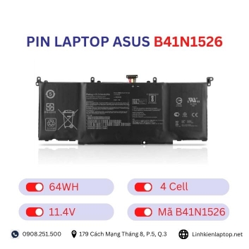 Pin laptop Asus B41N1526