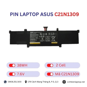 Pin laptop Asus C21N1309