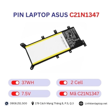 Pin laptop Asus C21N1347