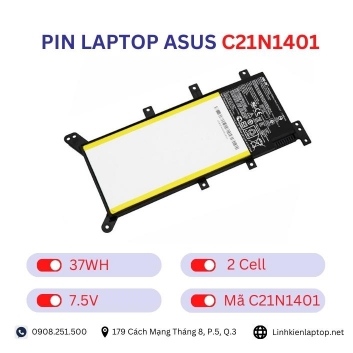 Pin laptop Asus C21N1401