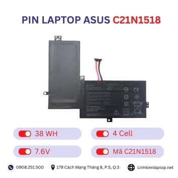 Pin laptop Asus C21N1518