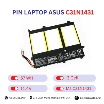 Pin laptop Asus C31N1431