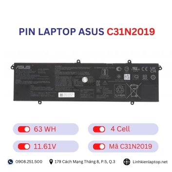 Pin laptop Asus C31N2019