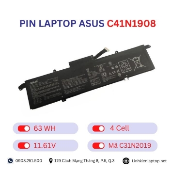 Pin laptop Asus C41N1908