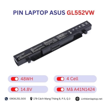 Pin Laptop Asus GL552VW