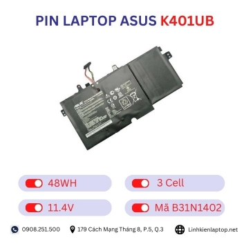 Pin Laptop Asus K401UB