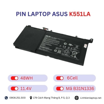 Pin Laptop Asus K551LA