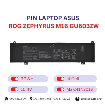 Pin Laptop Asus ROG Zephyrus M16 GU603ZW