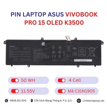 Pin Laptop Asus VivoBook Pro 15 OLED K3500