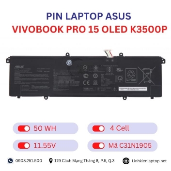 Pin Laptop Asus VivoBook Pro 15 OLED K3500P