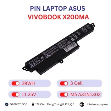 Pin Laptop Asus VivoBook X200MA