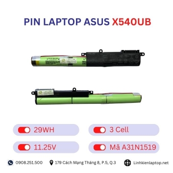 Pin Laptop Asus X540UB