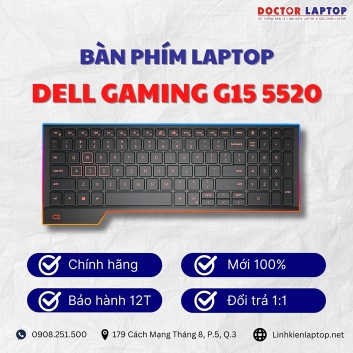 Bàn phím Laptop Dell Gaming G15 5520