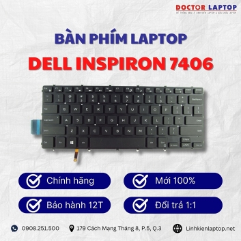 Bàn phím Laptop Dell Inspiron 7406
