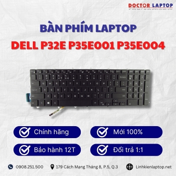 Bàn phím Laptop Dell P32E P35E001 P35E004